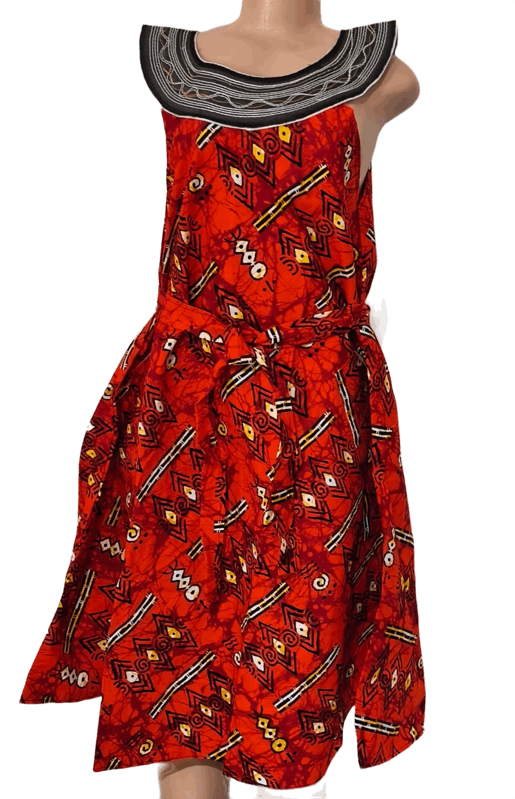 Embroidery Collar Dress