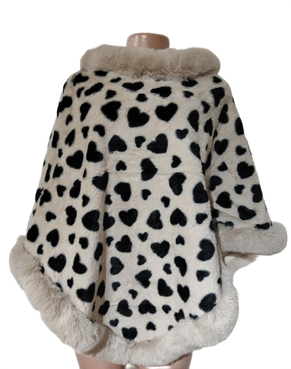 Printed Fluffy Ponchos