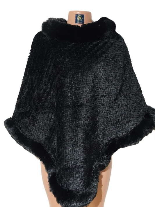 Elegant Plain Poncho