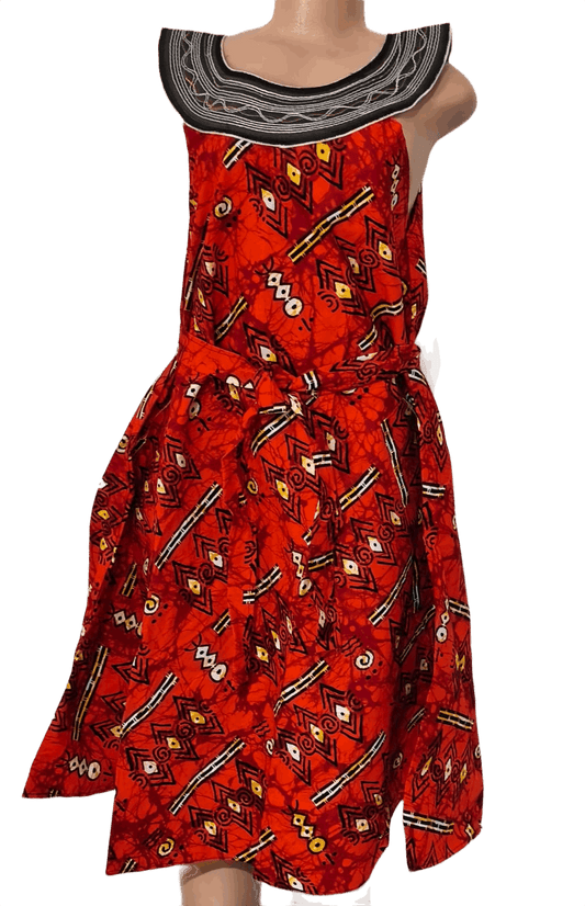 Embroidery Collar Dress