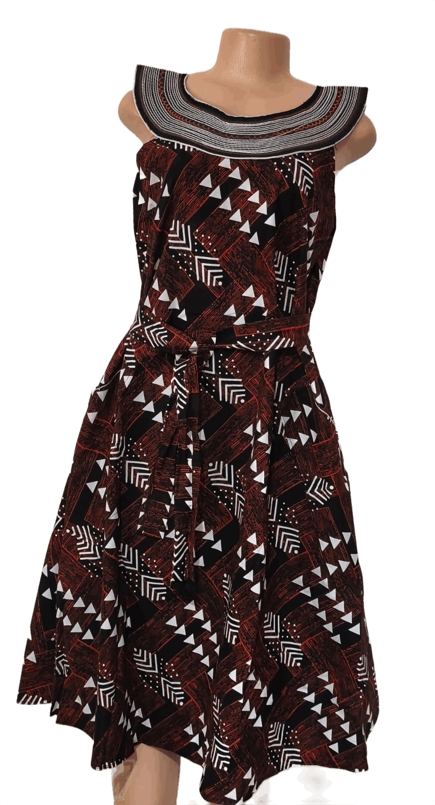 Embroidery Collar Dress