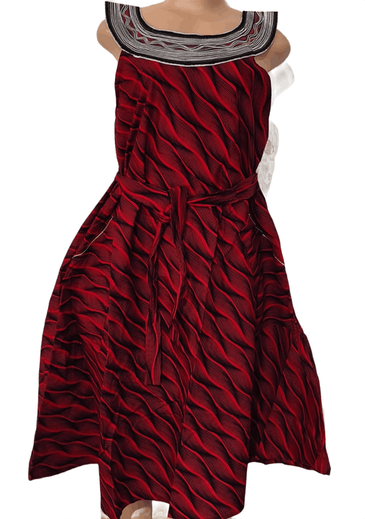 Embroidery Collar Dress