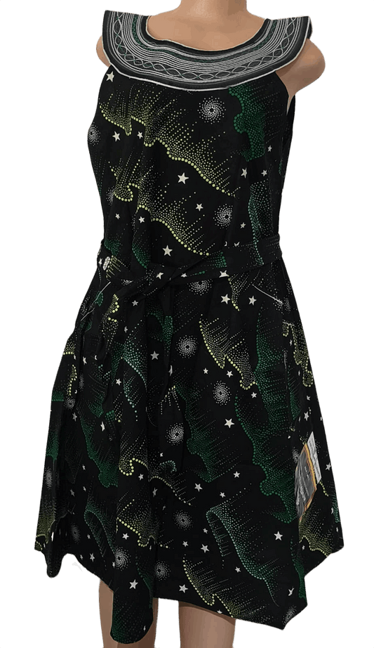 Embroidery Collar Dress