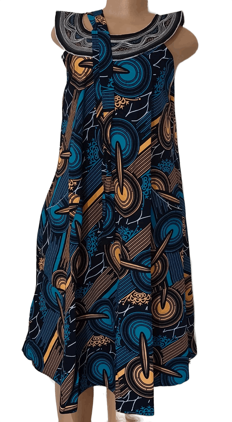 Embroidery Collar Dress